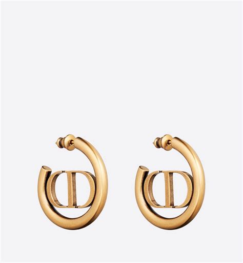 dior 30 montaigne hoop earrings price|CHRISTIAN DIOR Metal 30 Montaigne Hoop Earrings Aged.